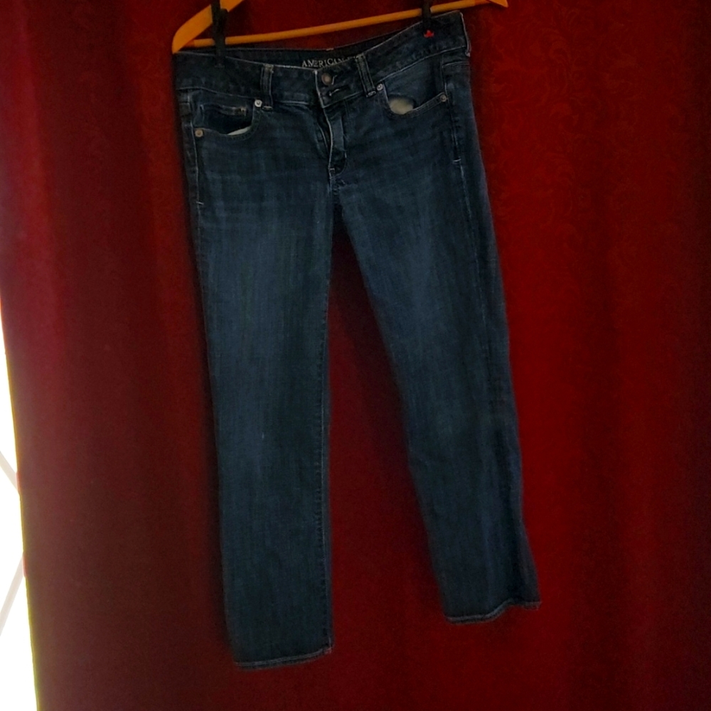 Women's American Eagle Artist Crop Stretch Size 8 Jeans